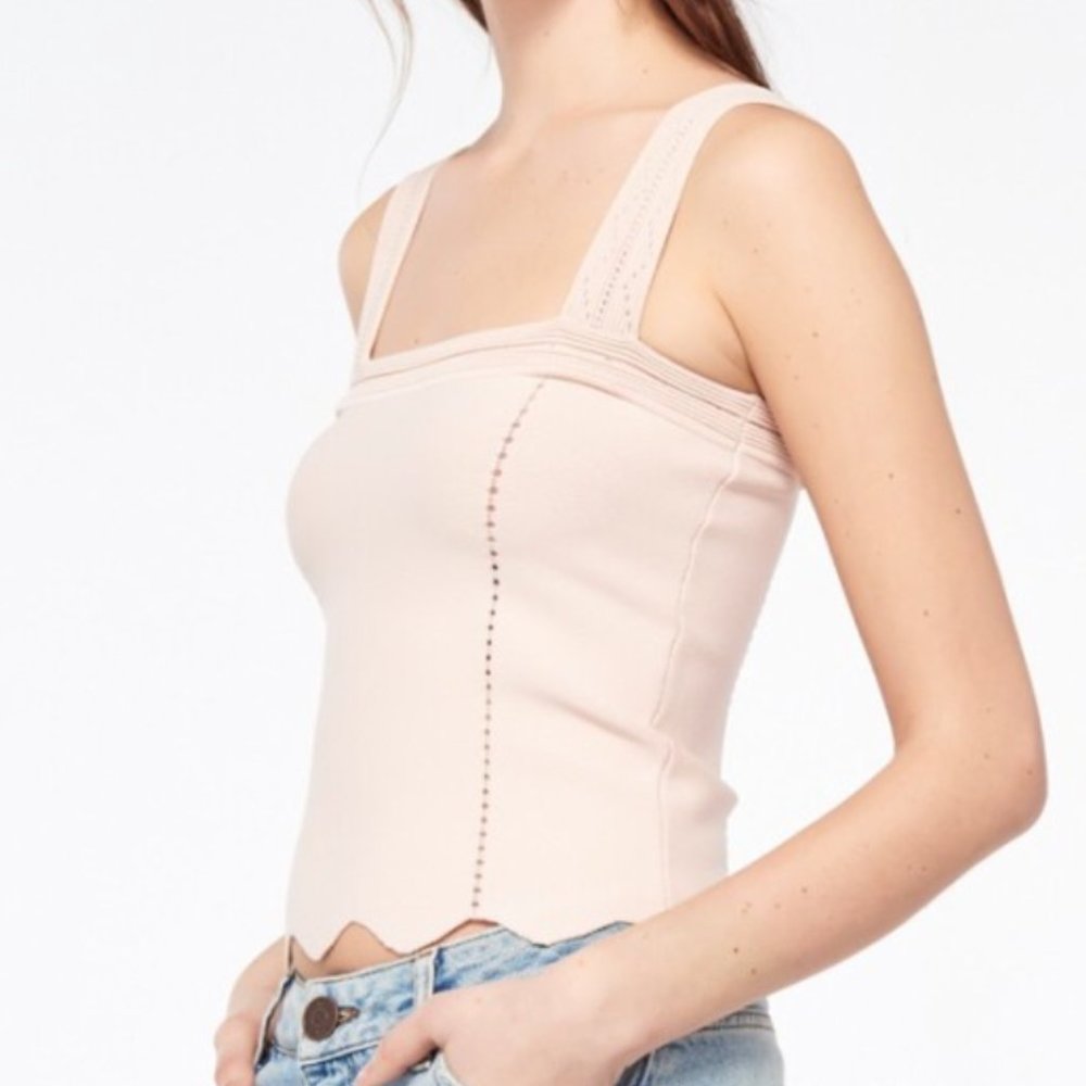 Sandro Laya Knit Crop Top